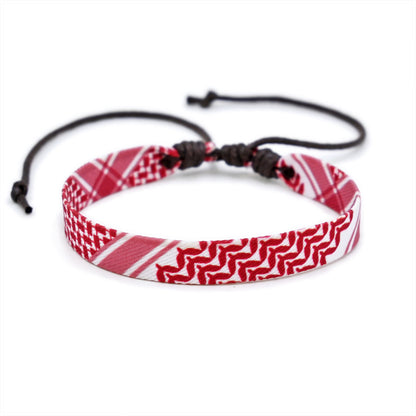Hand-woven multi-color ethnic style bracelet
