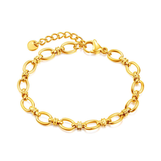 Simple and versatile titanium steel bracelet